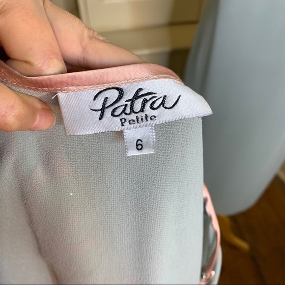 Vintage dress SET 60s 70s PATRA sz S/M Petite embroidery rhinestone silk wedding - Picture 6 of 17